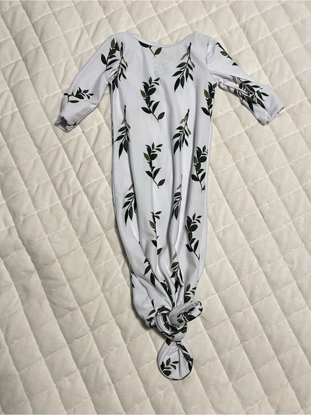 Caden Lane Greenery print knot gown Size 0-3 months